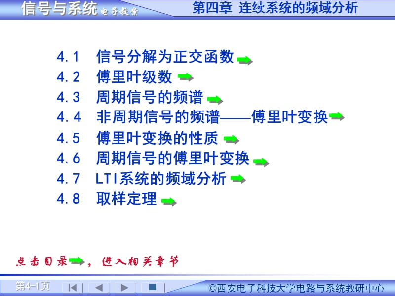 信号与系统教案第4章·西安电子科技大学.ppt_第1页