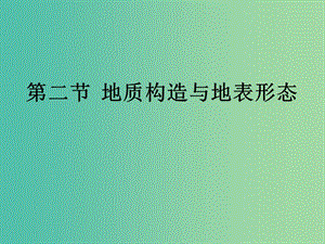 陜西省藍(lán)田縣高中地理 第二章 自然環(huán)境中的物質(zhì)運(yùn)動(dòng)和能量交換 第二節(jié) 地球表面形態(tài)（7）課件1.ppt