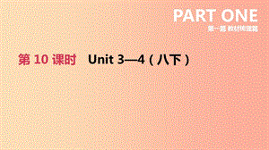 河北省2019年中考英語一輪復習 第一篇 教材梳理篇 第10課時 Units 3-4（八下）課件 冀教版.ppt