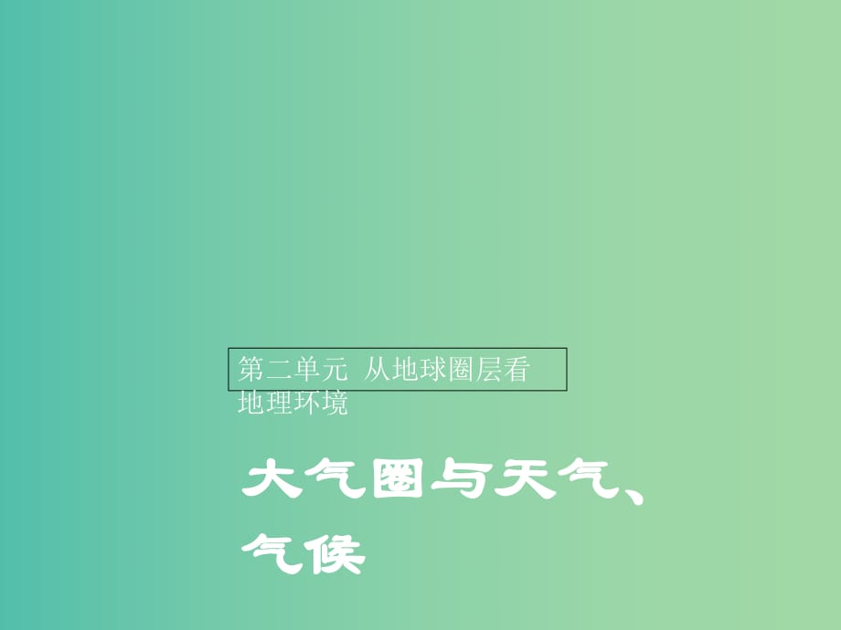 2018-2019版高中地理 第二單元 從地球圈層看地理環(huán)境 2.2 大氣圈與天氣氣候 課時(shí)1課件 魯教版必修1.ppt_第1頁(yè)