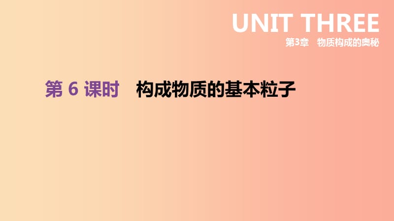 江蘇省徐州市2019年中考化學(xué)復(fù)習(xí) 第3章 物質(zhì)構(gòu)成的奧秘 第6課時 構(gòu)成物質(zhì)的基本粒子課件.ppt_第1頁