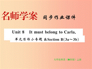 （襄陽專用）2019年秋九年級英語全冊 Unit 8 It must belong to Carla寫作小專題新人教 新目標(biāo)版.ppt