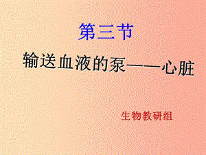 吉林省七年級生物下冊 4.4.3 輸送血液的泵 心臟課件 新人教版.ppt