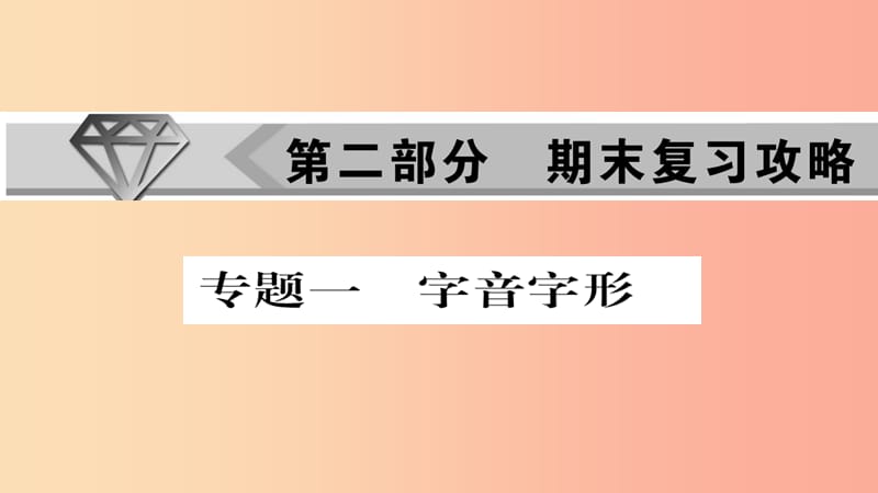 2019年秋九年级语文上册 专题一 字音字形习题课件 新人教版.ppt_第1页