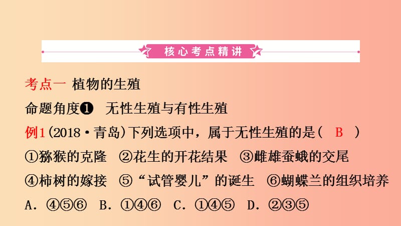 山东省2019年中考生物总复习 第七单元 生物圈中生命的延续和发展 第一章 生物的生殖和发育课件.ppt_第2页