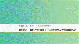 2018-2019版高中化學(xué) 專題2 有機物的結(jié)構(gòu)與分類 第一單元 有機化合物的結(jié)構(gòu) 第1課時課件 蘇教版選修5.ppt