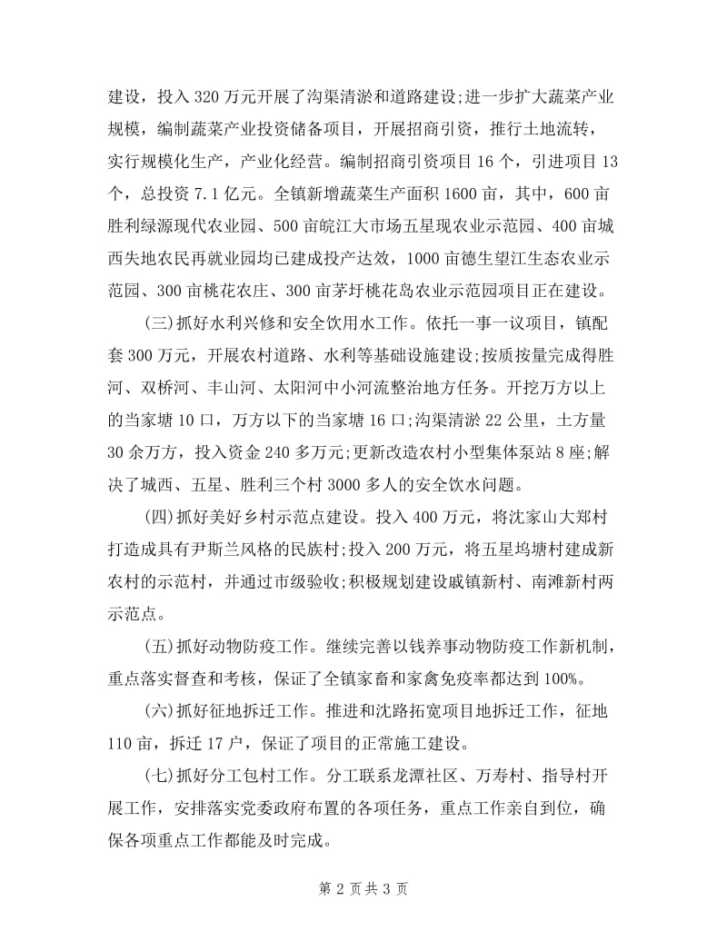 2019年度乡镇党委班子述职述廉报告范文.doc_第2页