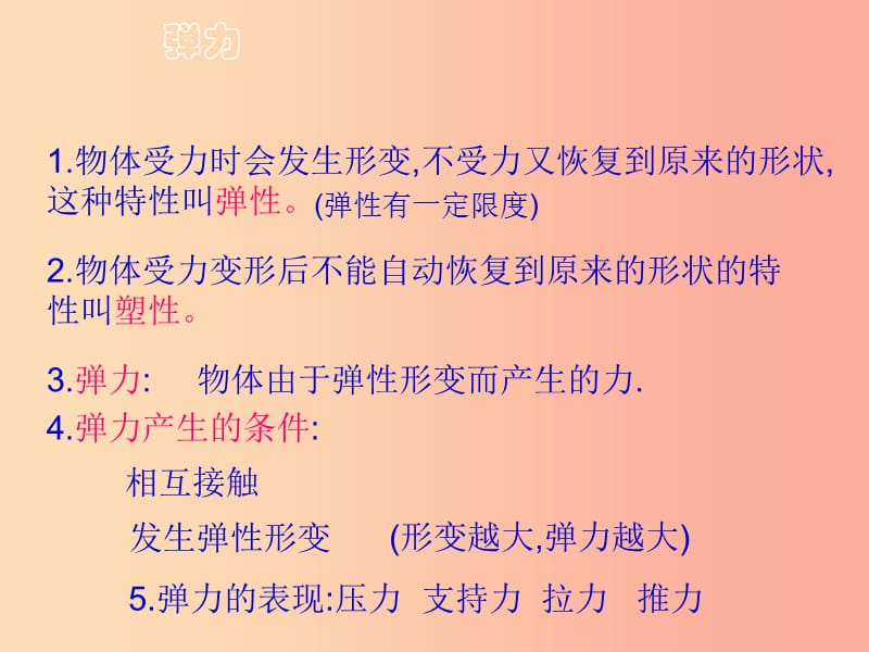 2019年八年级物理全册 第六章 第三节 弹力与弹簧测力计教学课件（新版）沪科版.ppt_第3页