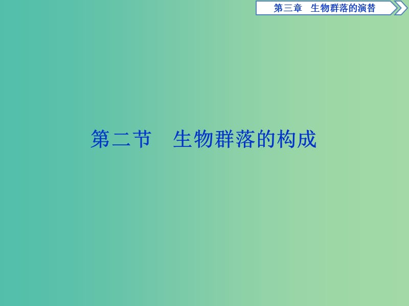 2018-2019學(xué)年高中生物 第三章 生物群落的演替 第二節(jié) 生物群落的構(gòu)成課件 蘇教版必修3.ppt_第1頁(yè)