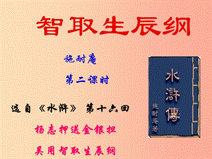 廣東省河源市八年級(jí)語文下冊(cè) 第三單元 9《智取生辰綱》（第2課時(shí)）課件 語文版.ppt