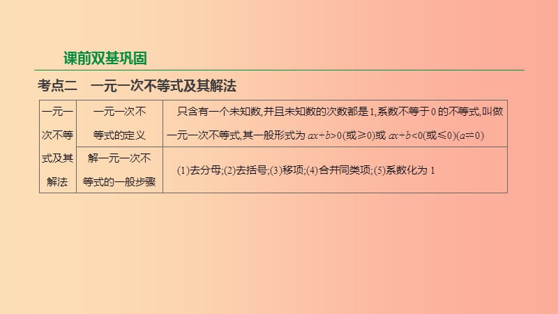 2019年中考数学二轮复习 第二章 方程（组）与不等式（组）第9课时 一元一次不等式（组）课件（新版）苏科版.ppt_第3页