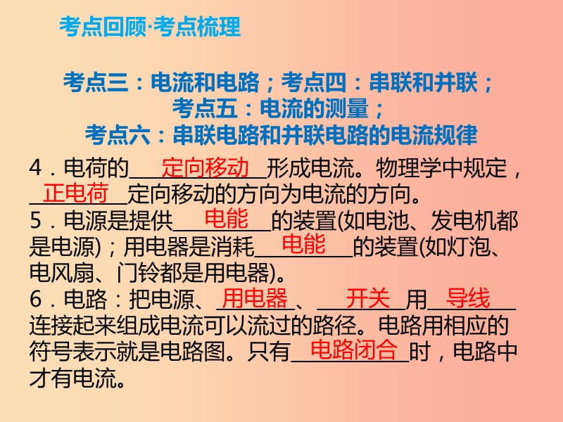 2019年中考物理解读总复习 第一轮 第四部分 电与磁 第16章 电流和电路课件.ppt_第3页