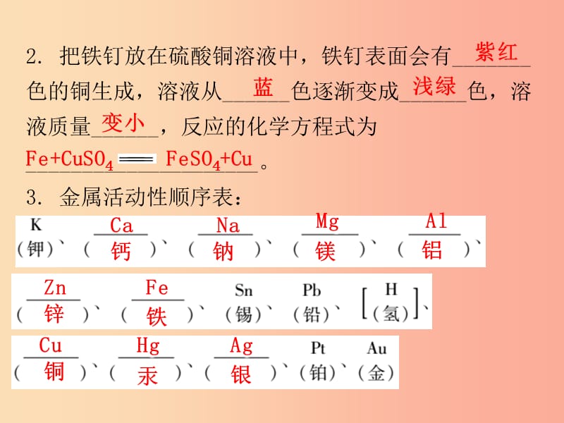 九年级化学下册 第八单元 金属和金属材料 课题2 金属的化学性质 课时2 金属活动性顺序（内文） 新人教版.ppt_第3页