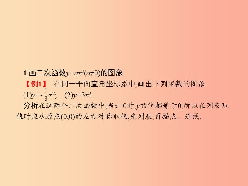 九年级数学上册 第二十二章 二次函数 22.1 二次函数的图象和性质 22.1.2 二次函数y＝ax2的图象和性质 .ppt_第3页