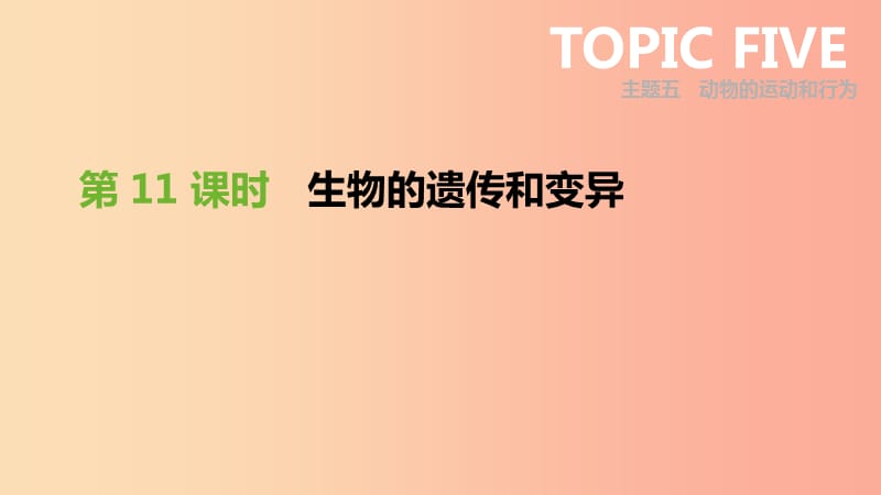 廣東省2019年中考生物 主題復(fù)習(xí)六 生物的生殖、發(fā)育和遺傳、變異 第11課時(shí) 生物的遺傳和變異課件.ppt_第1頁(yè)