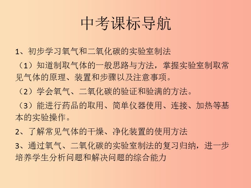 山西省2019届中考化学复习 专题一 气体的制备课件.ppt_第2页