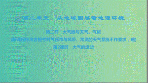 2018秋高中地理 第2單元 從地球圈層看地理環(huán)境 第2節(jié) 第2課時 大氣的運動同步課件 魯教版必修1.ppt