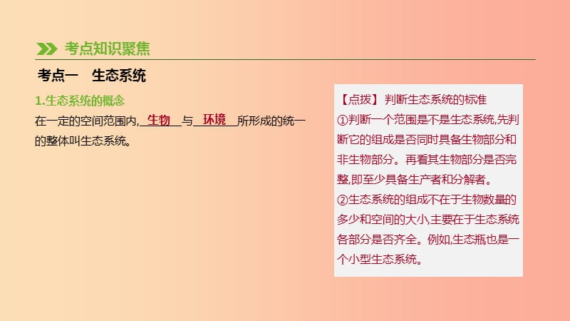 2019年中考生物 专题复习一 生物与环境 第02课时 生态系统与生物圈课件 新人教版.ppt_第2页