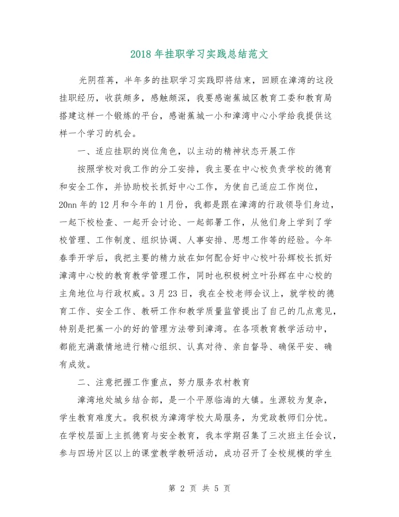 2018年挂职学习实践总结范文.doc_第2页