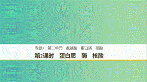 2018-2019版高中化學(xué) 專題5 生命活動(dòng)的物質(zhì)基礎(chǔ) 第二單元 氨基酸 蛋白質(zhì) 核酸 第2課時(shí)課件 蘇教版選修5.ppt