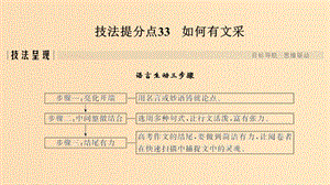 （浙江專用）2019高考語文二輪培優(yōu) 第四部分 寫作 技法提分點33 如何有文采課件.ppt