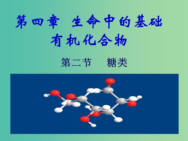 2018高中化學(xué) 4.2 糖類1課件 新人教版選修5.ppt_第1頁(yè)