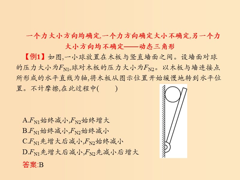 （浙江专用）2019版高考物理大二轮复习 微专题10 物体的动态平衡问题解题技巧课件.ppt_第3页