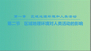 2018秋高中地理 第1章 區(qū)域地理環(huán)境和人類活動 第2節(jié) 區(qū)域地理環(huán)境對人類活動的影響課件 中圖版必修3.ppt