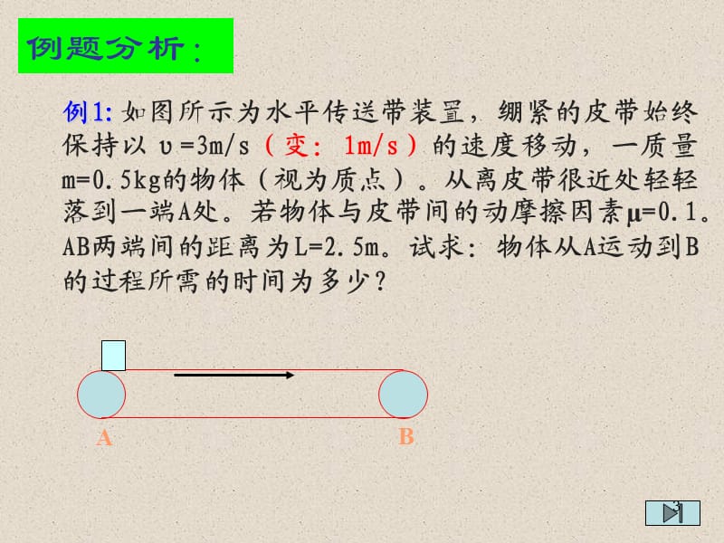 传送带问题ppt课件_第3页