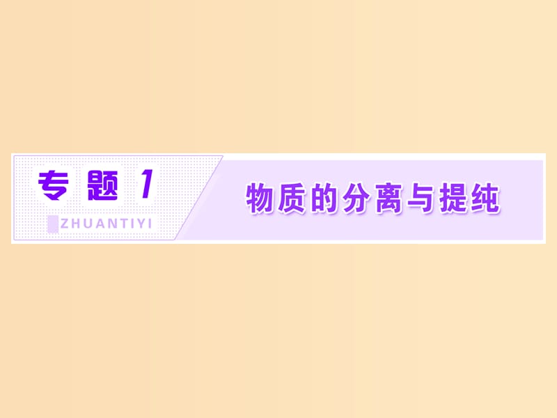 （浙江专用）2018年高中化学 专题1 物质的分离与提纯 课题1 海带中碘元素的分离及检验课件 苏教版选修6.ppt_第1页