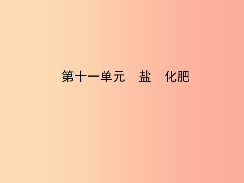 山东省临沂市2019年中考化学复习 第十一单元 盐 化肥课件.ppt_第1页