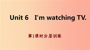 2019年春七年級英語下冊 Unit 6 I’m watching TV（第1課時）分層訓(xùn)練課件 新人教版.ppt