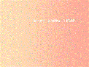 九年级政治全册 第一单元 认识国情 了解制度 1.1 初级阶段的社会主义（第1课时）习题课件 粤教版.ppt