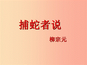 2019年九年級語文上冊 第四單元 第14課《捕蛇者說》課件1 北京課改版.ppt