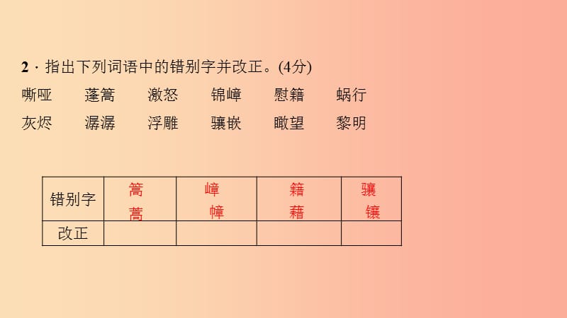 九年级语文下册第一单元作业一习题课件 新人教版.ppt_第3页