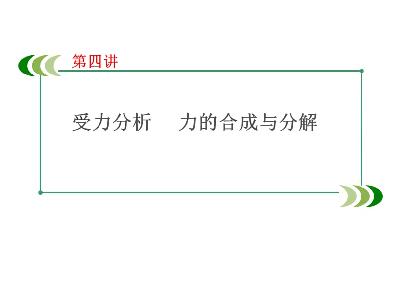 受力分析力的合成与分解.ppt_第1页