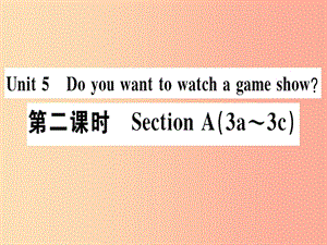 （廣東專版）八年級英語上冊 Unit 5 Do you want to watch a game show（第2課時）新人教 新目標版.ppt