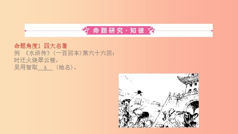 山東省2019中考語(yǔ)文 題型五 名著閱讀復(fù)習(xí)課件.ppt_第1頁(yè)