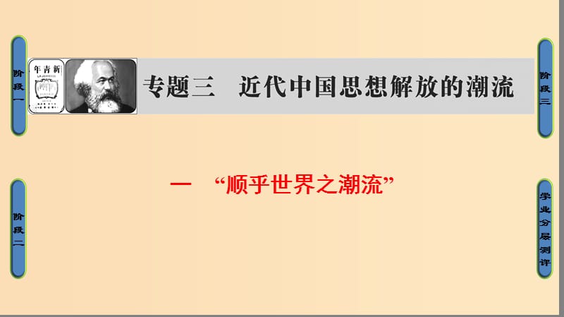 2018年高考历史一轮复习 专题3 1“顺乎世界之潮流”课件 新人教版必修3.ppt_第1页