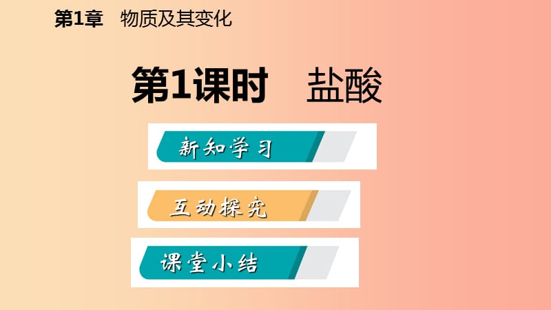 2019年秋九年级科学上册第1章物质及其变化第3节常见的酸第1课时盐酸课件新版浙教版.ppt_第2页