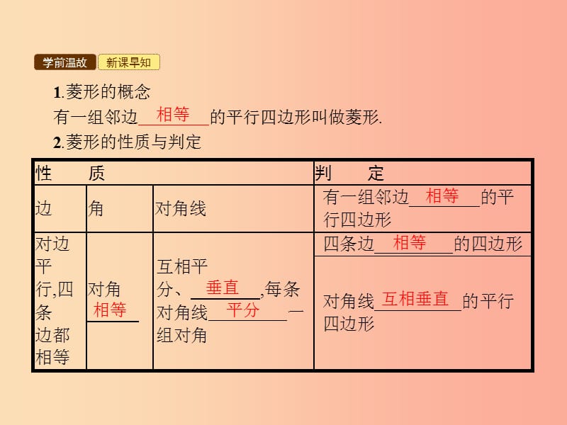 2019年春八年级数学下册 第十八章 平行四边形 18.2 特殊的平行四边形 18.2.2 菱形课件 新人教版.ppt_第3页