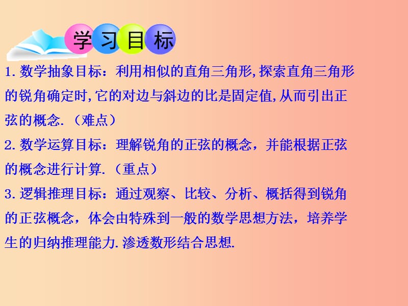 九年级数学下册第28章锐角三角函数28.1锐角三角函数1课件 新人教版.ppt_第2页