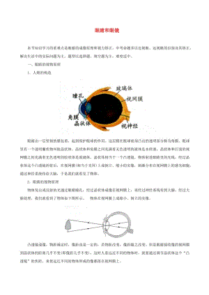 2018-2019學(xué)年八年級(jí)物理上冊(cè) 5.4眼睛和眼鏡習(xí)題（含解析）（新版）新人教版.doc