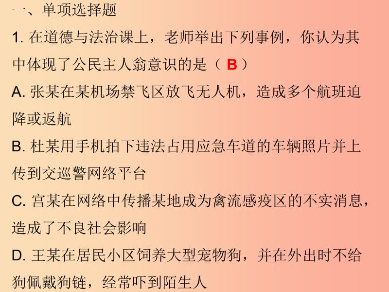 九年级道德与法治上册 第3单元 推进政治文明 第5课 参与政治生活 第2站 当好国家的主人课件 北师大版.ppt_第2页