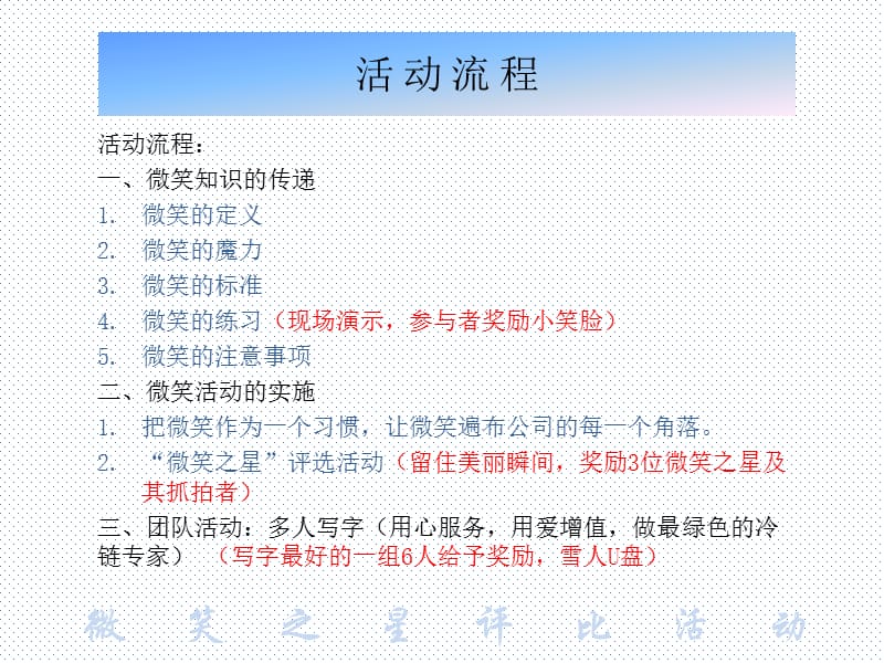 公司内部-微笑之星评比活动方案.ppt_第3页