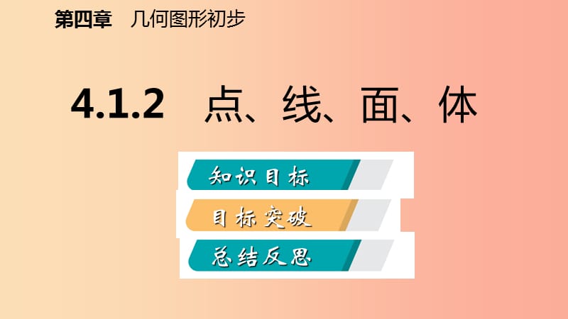 2019年秋七年级数学上册 第4章 4.1 几何图形 4.1.2 点、线、面、体（听课）课件 新人教版.ppt_第2页