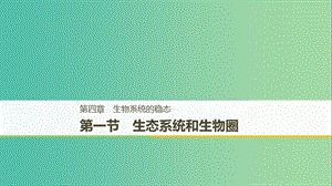 2018-2019版高中生物 第四章 生態(tài)系統(tǒng)的穩(wěn)態(tài) 第一節(jié) 生態(tài)系統(tǒng)和生物圈課件 蘇教版必修3.ppt