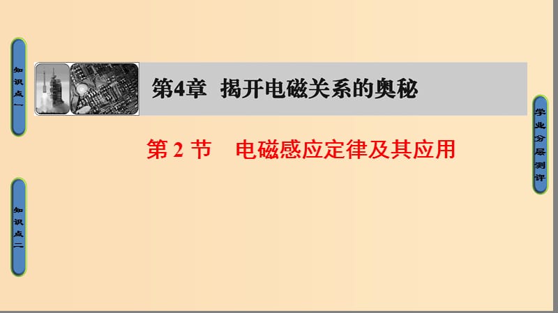 2018版高中物理 第4章 揭開電磁關系的奧秘 第2節(jié) 電磁感應定律及其應用課件 魯科版選修1 -1.ppt_第1頁