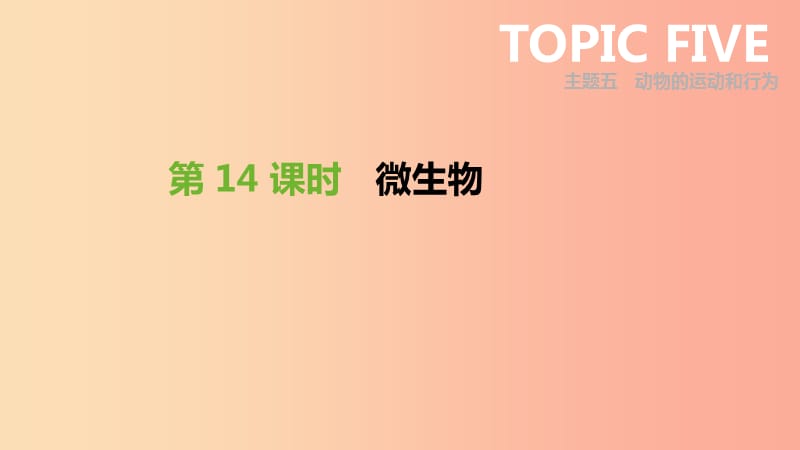 廣東省2019年中考生物 主題復習七 生物的多樣性 第14課時 微生物課件.ppt_第1頁