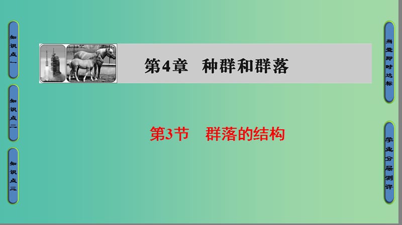 2018版高中生物 第四章 种群和群落 第3节 群落的结构课件 新人教版必修3.ppt_第1页